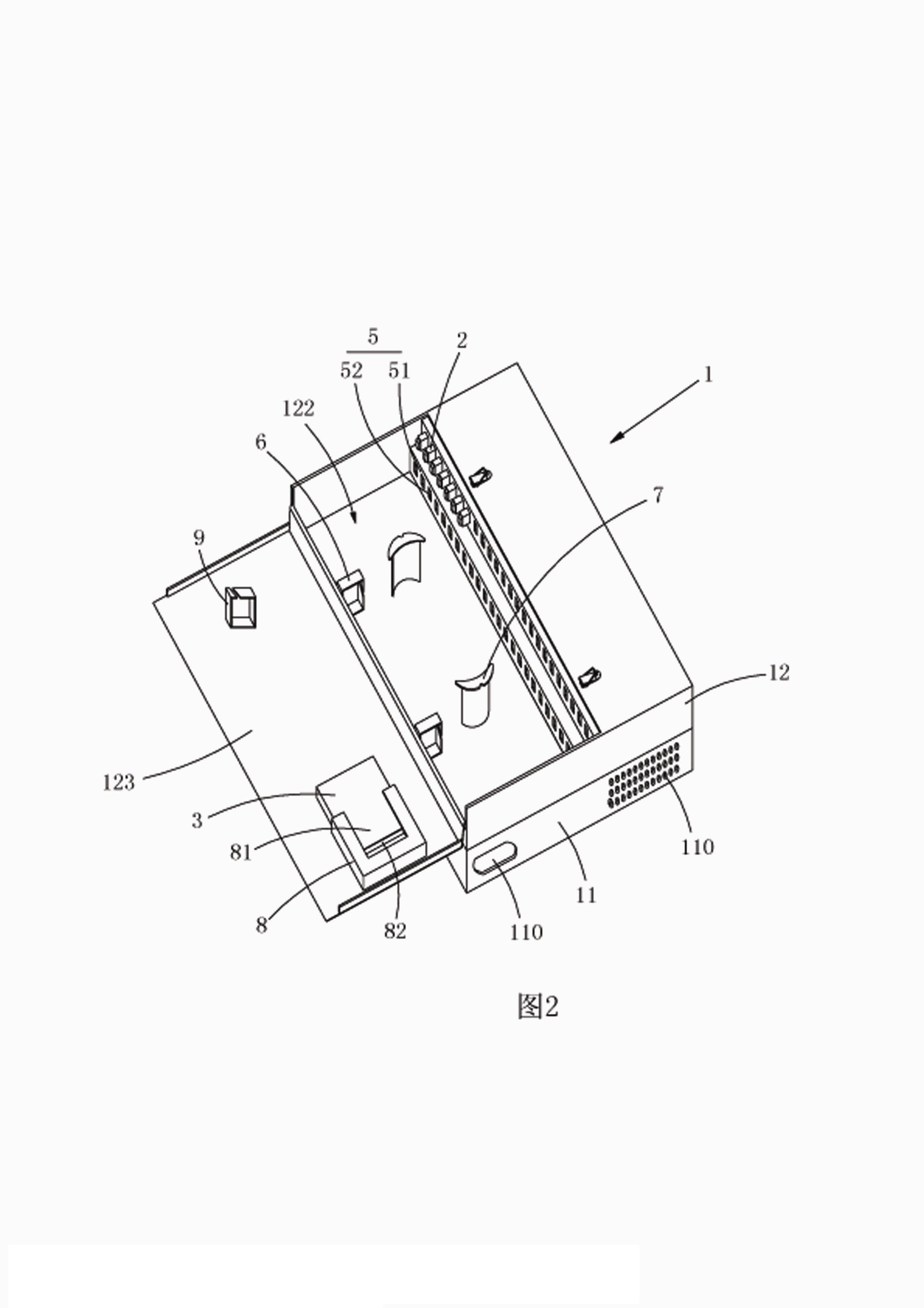 Box for wall-hanging two-layer optical splitting box and optical splitting box