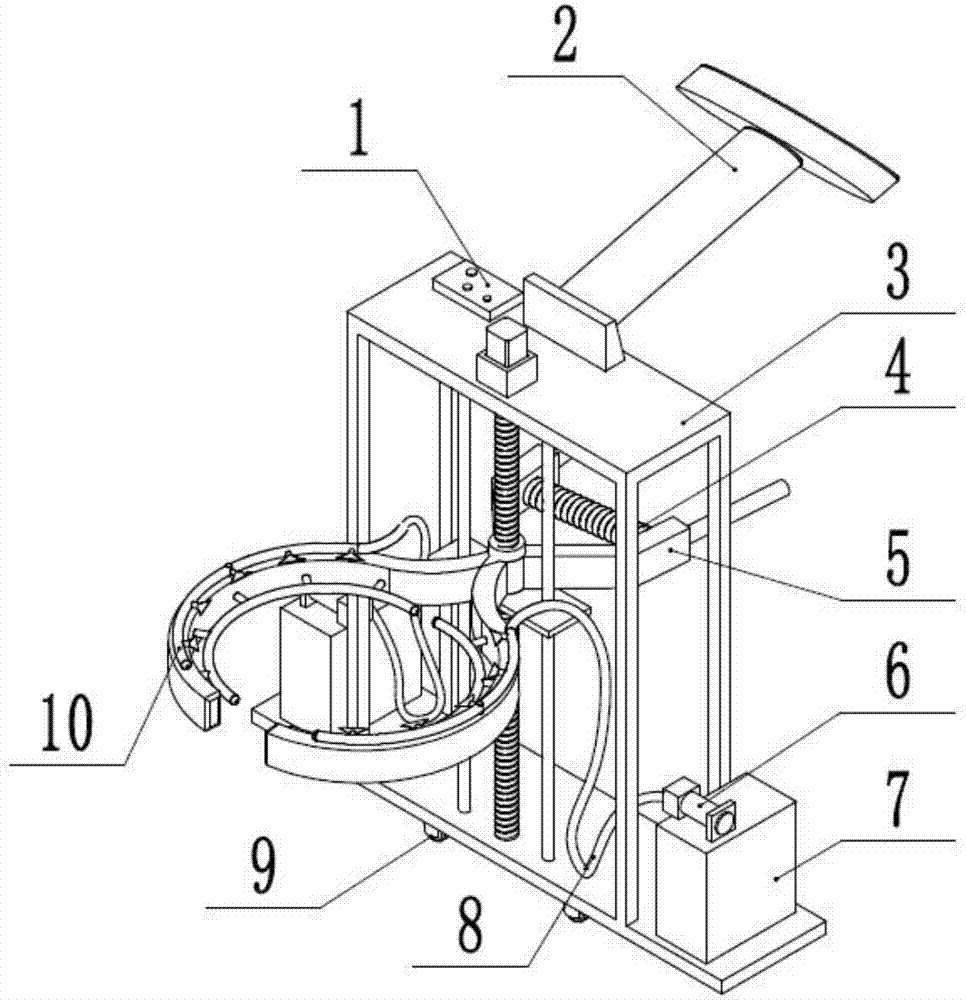 Tree trunk whitewashing equipment