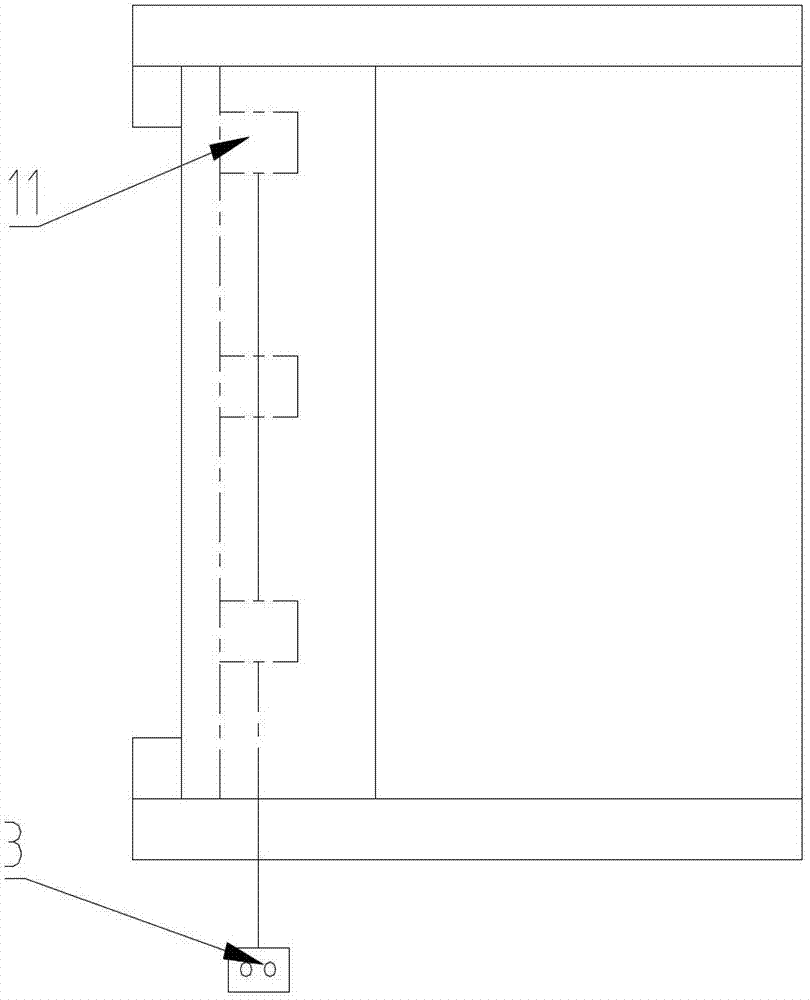 Die with turn-up electromagnet pressing block