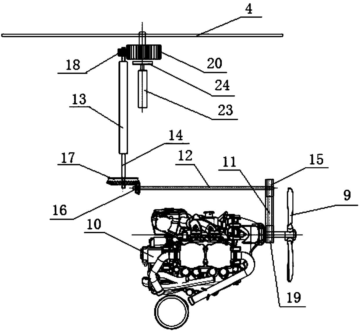 A composite wing aircraft and a flight control method thereof