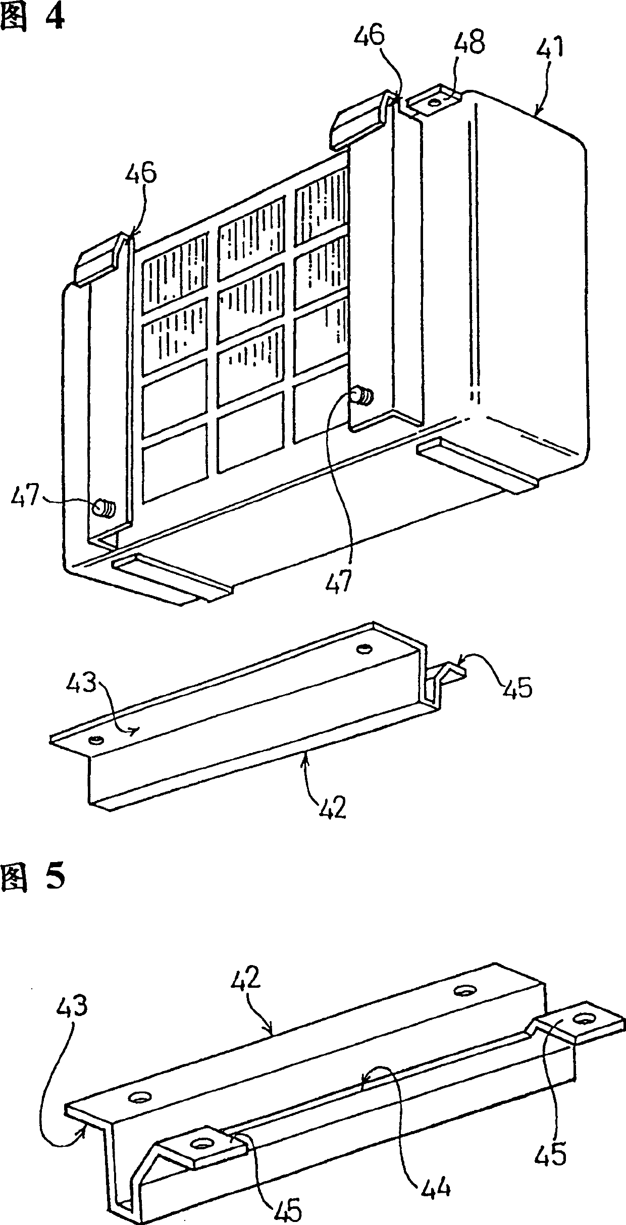 Device for fitting outdoor unit of split air-conditioner