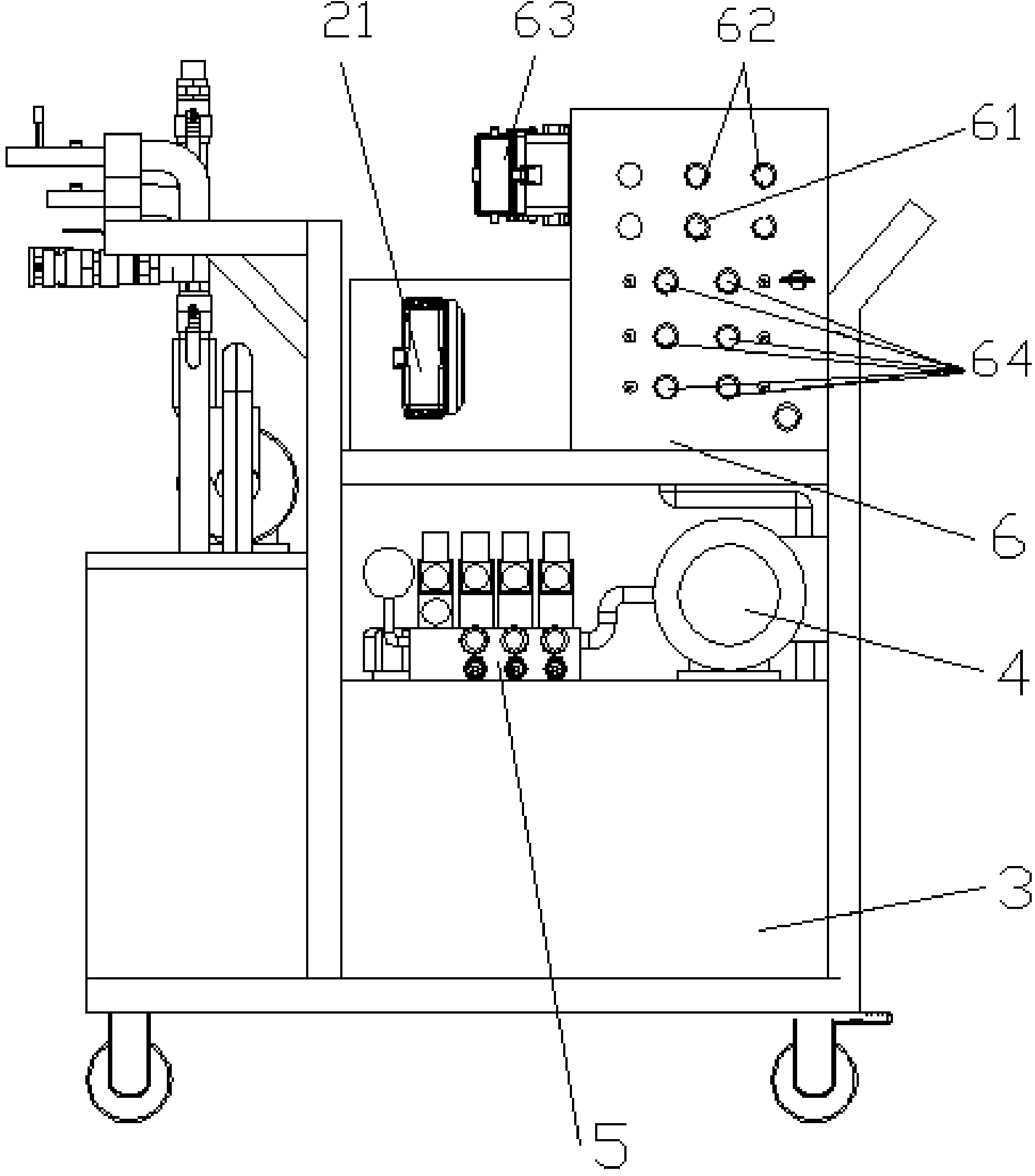 Mobile detection device for injection mold assembly test