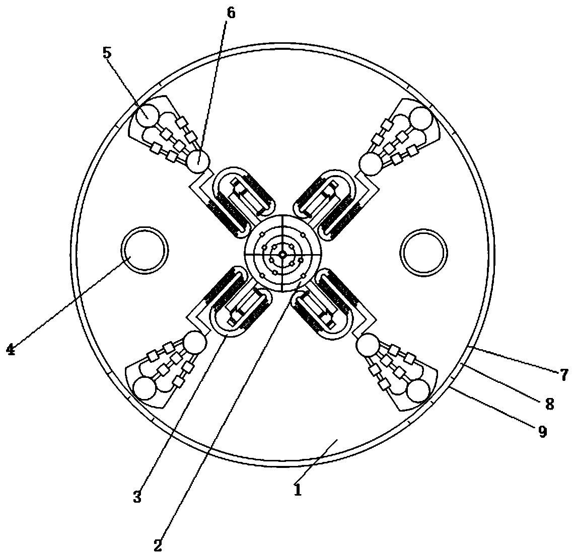 Combined diagnosis paper-based micro-fluidic chip and detection method