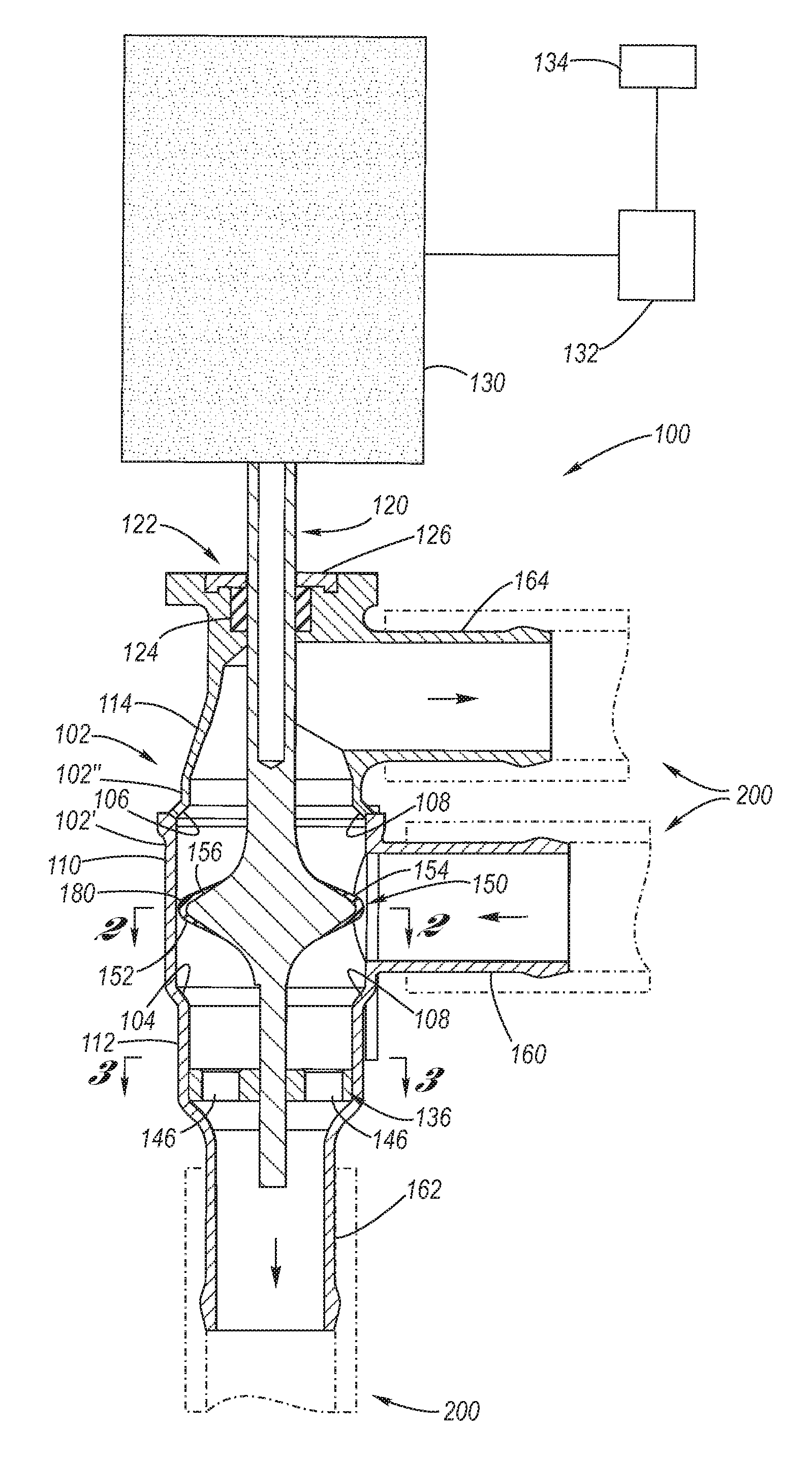 Drive System For An Electro-Mechanical Three-Way Dual Seat Valve