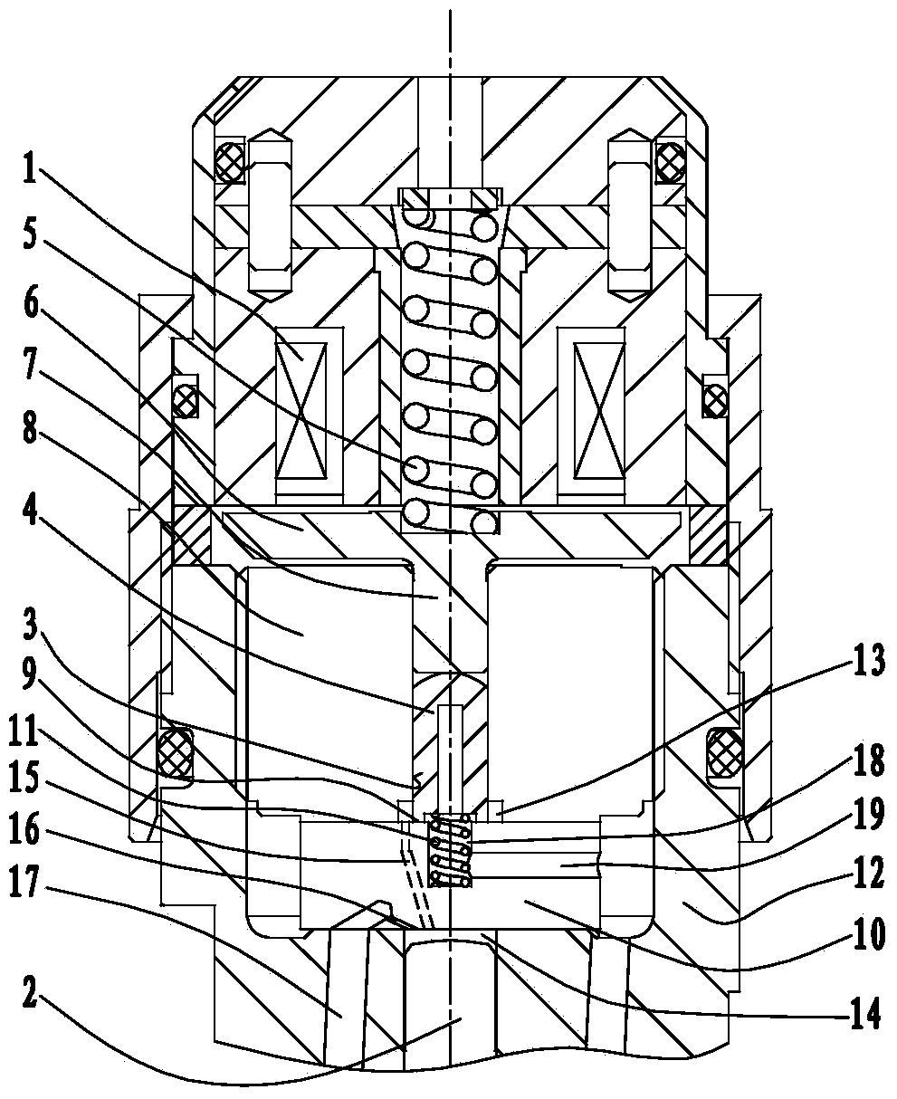 Control valve for oil atomizer