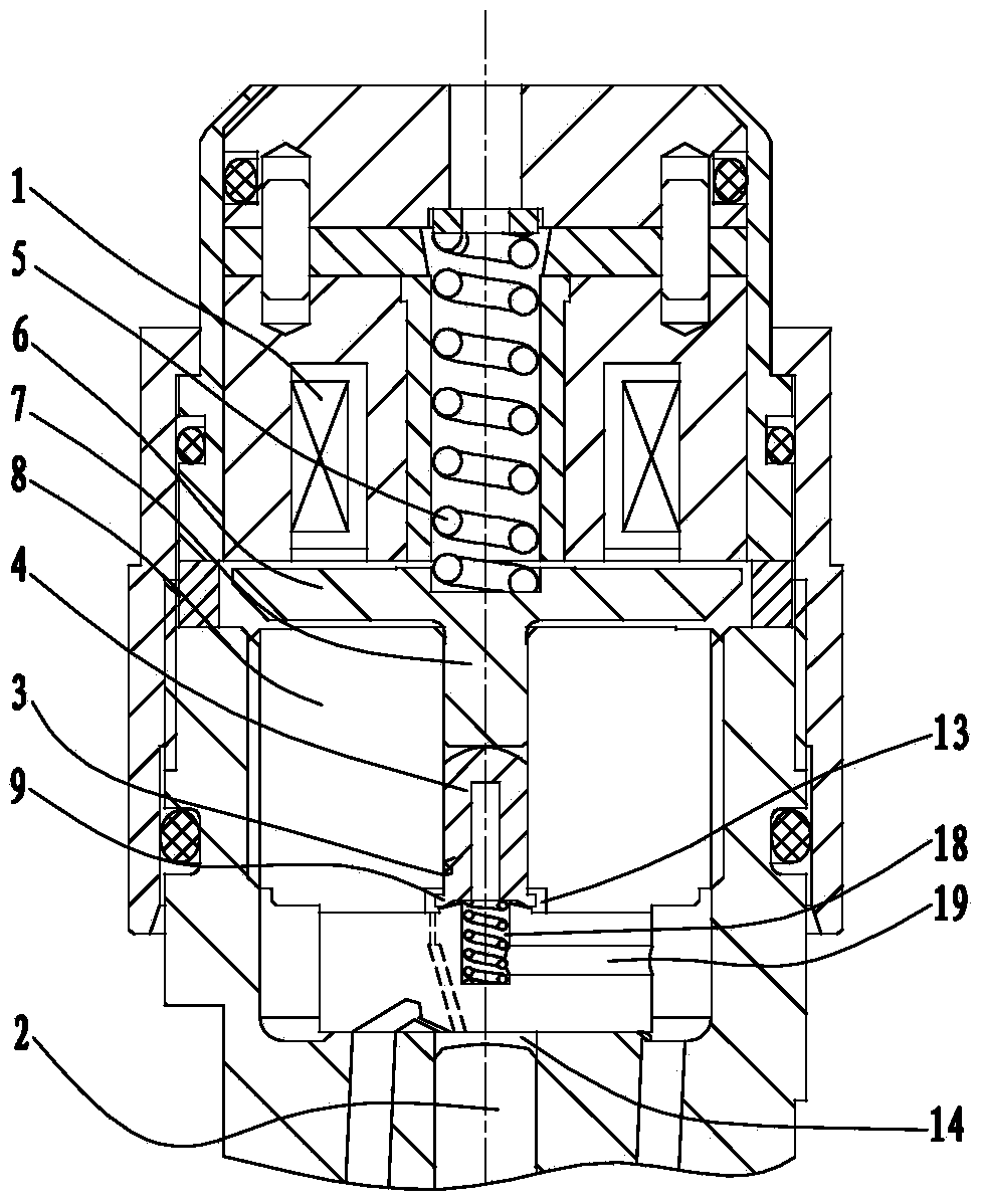 Control valve for oil atomizer