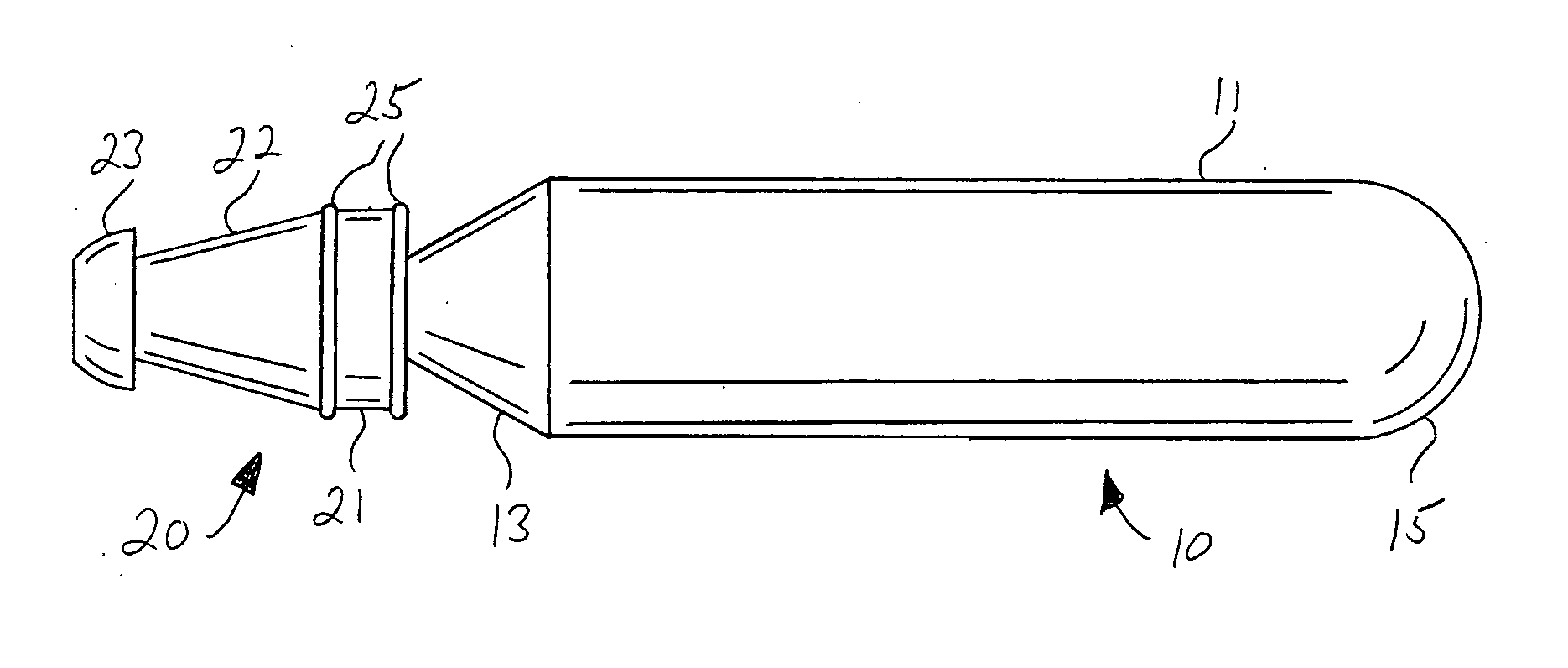 External middle ear insufflation device