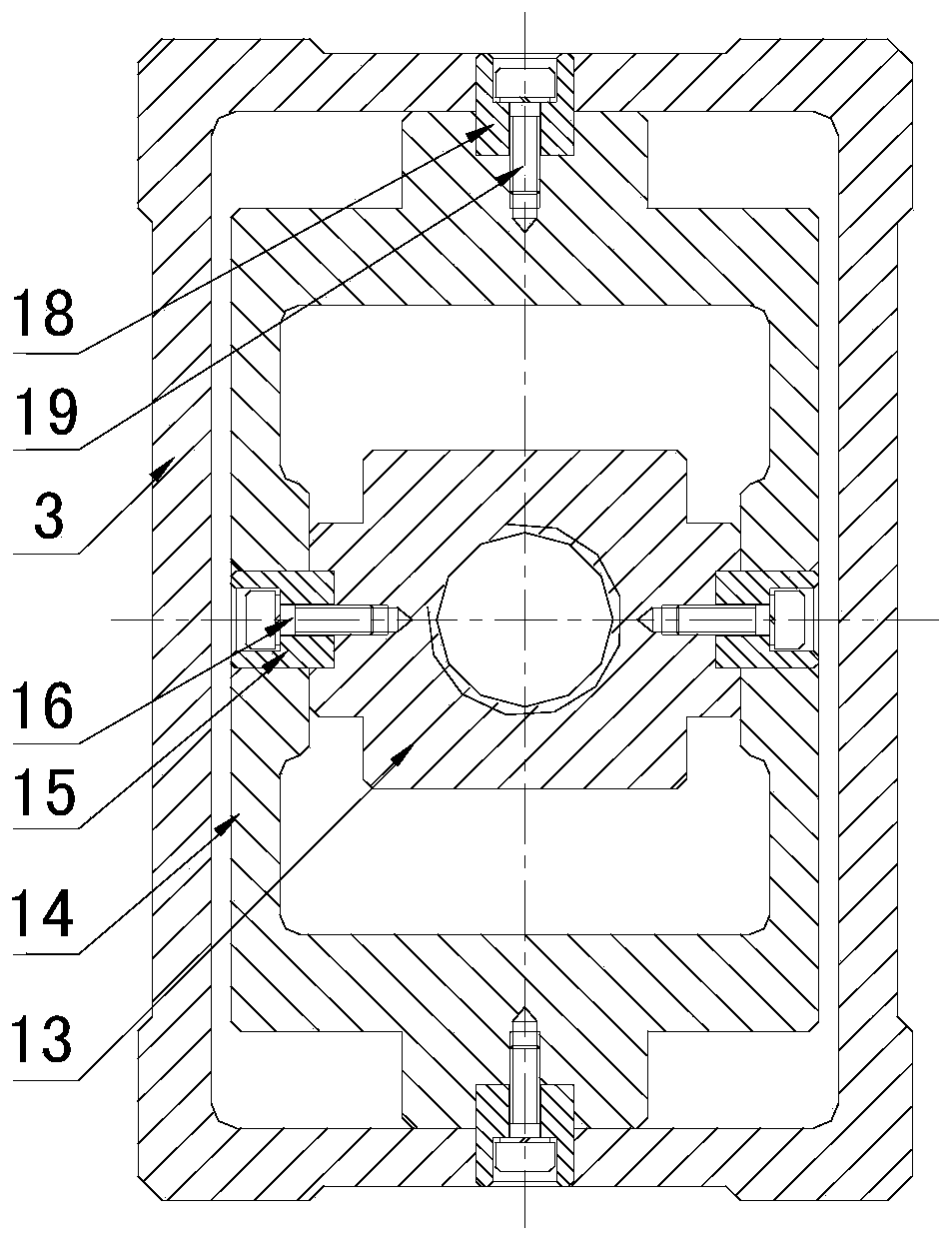 Universal joint nut and windproof supporting device for preventing clamping stagnation