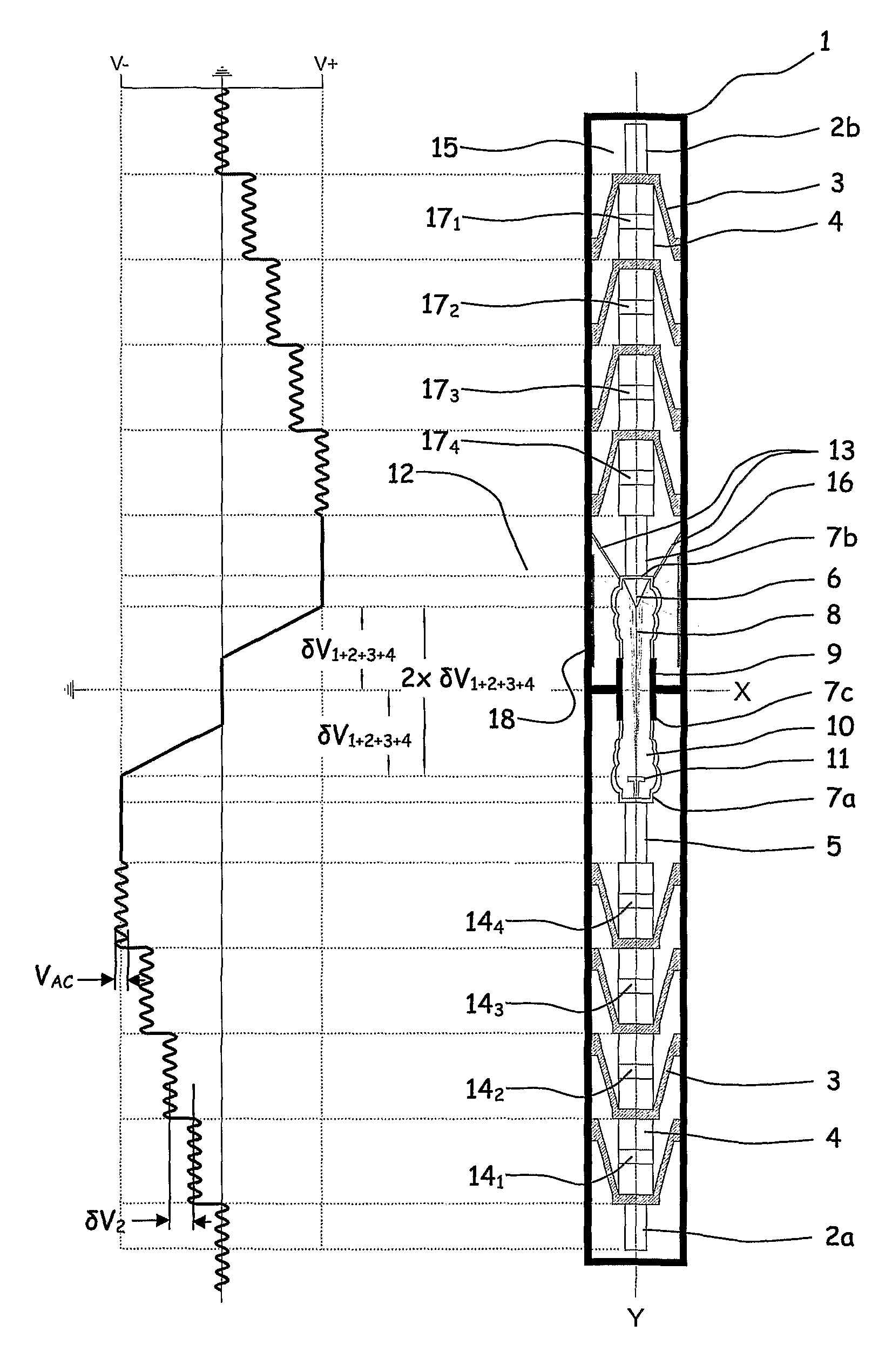 Apparatus and method for controllable downhole production of ionizing radiation without the use of radioactive chemical isotopes