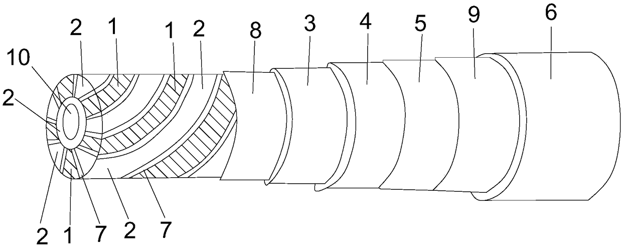 Superconducting graphene composite film wire/strip and cable