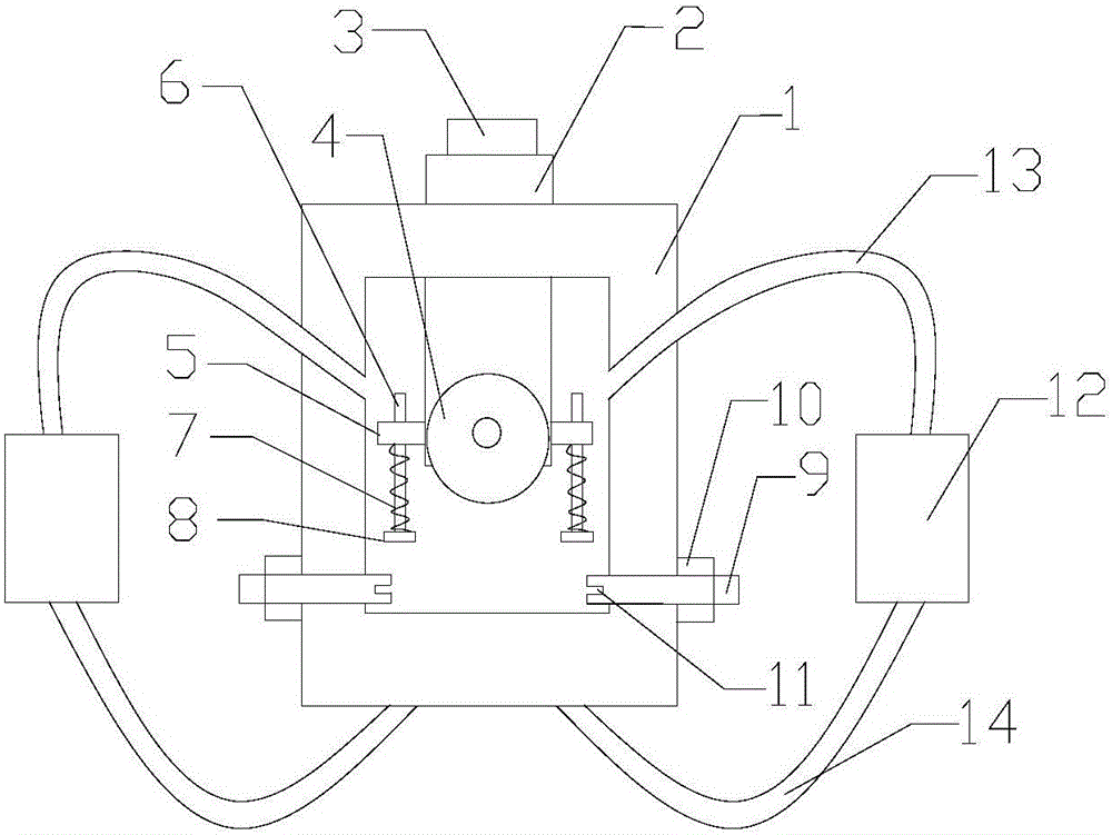 Guide ejecting pressing type plate cutting device