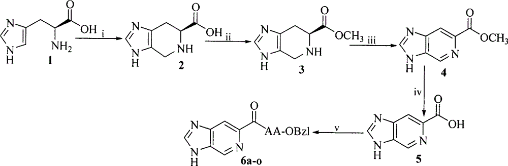 3H-imidazo[4,5-c]pyridine-6-formyl-amido acid benzyl esters and their synthesis, anti-tumor activity and use