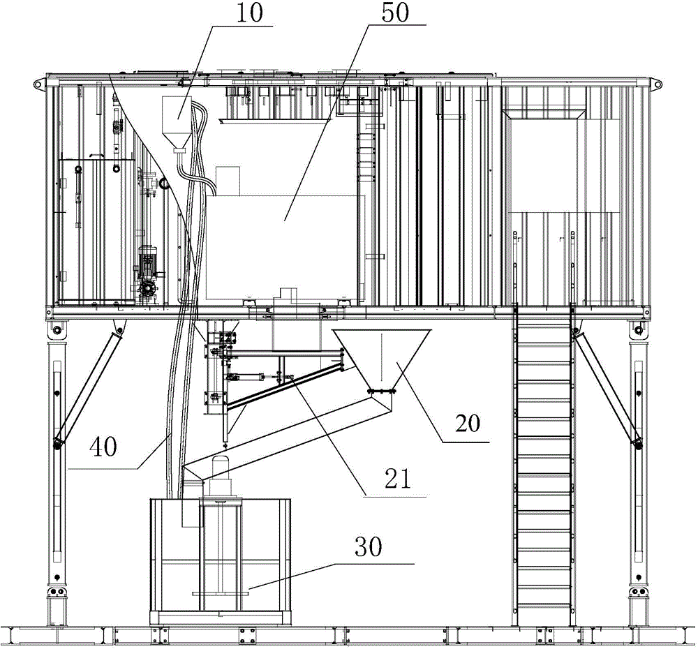 Wastewater recycling system and mixing station