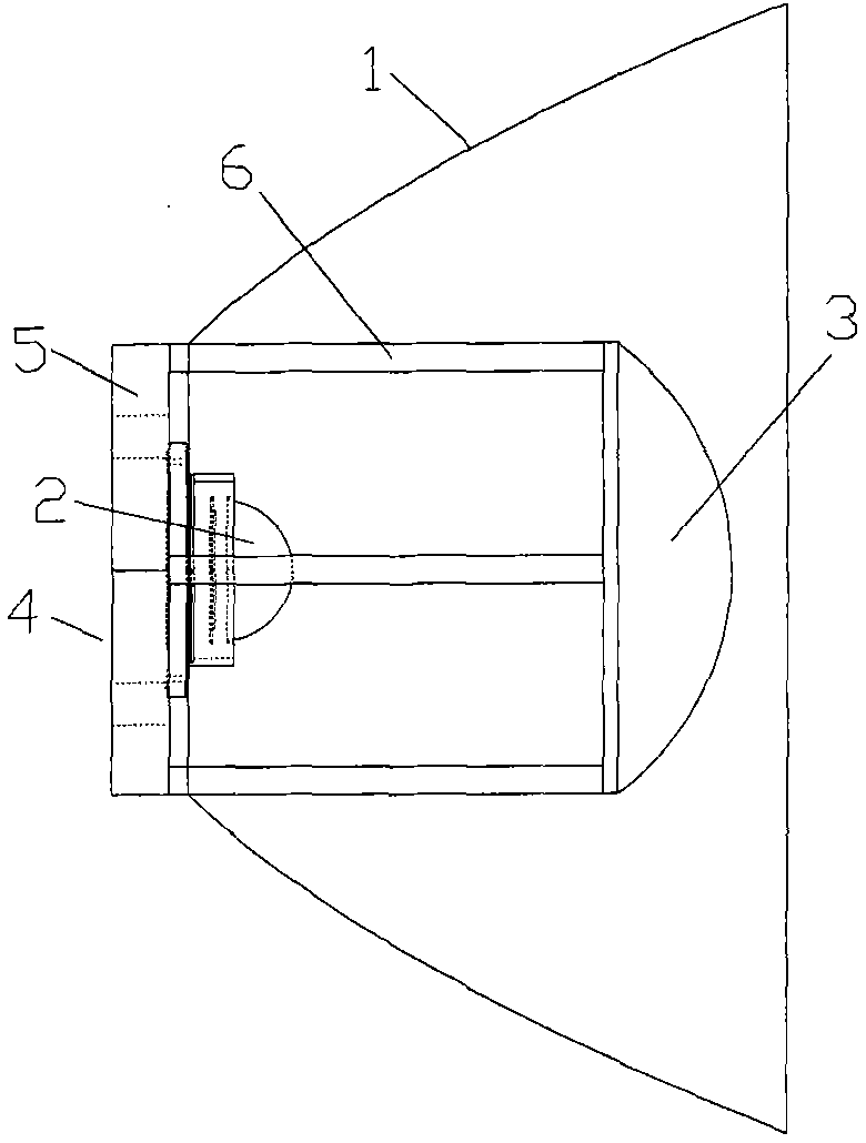 LED light focusing and flooding lamp