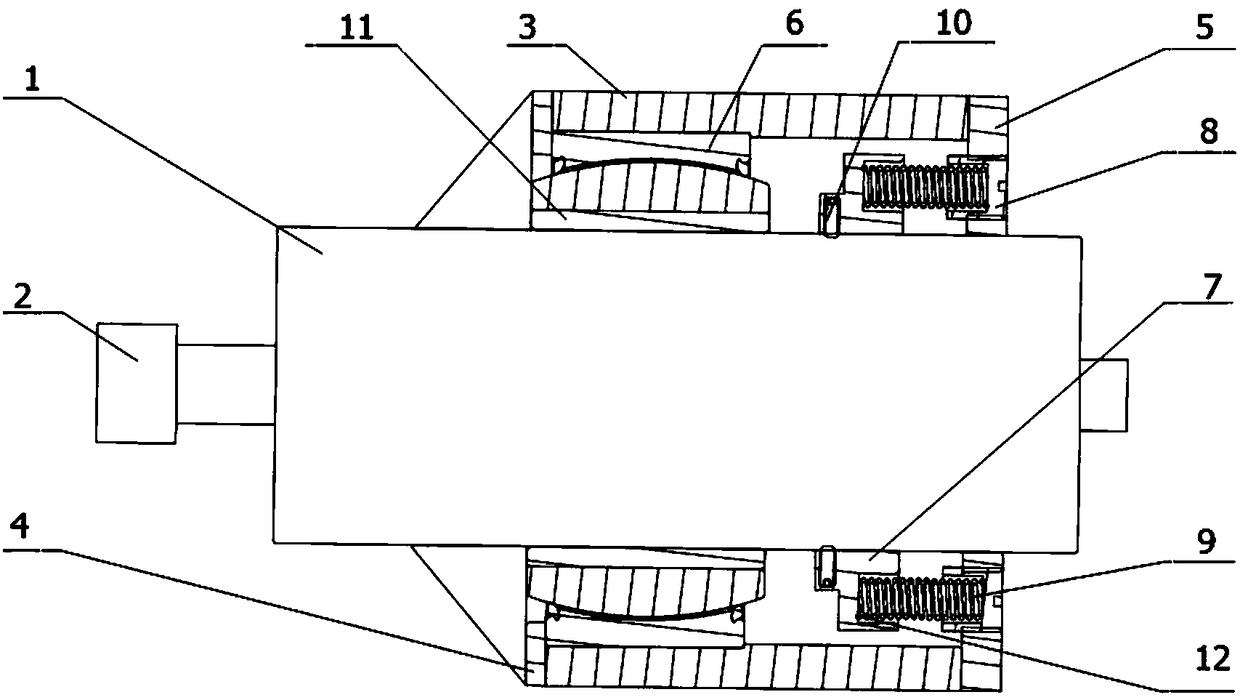 Force feedback flexible floating grinding power head and use method thereof