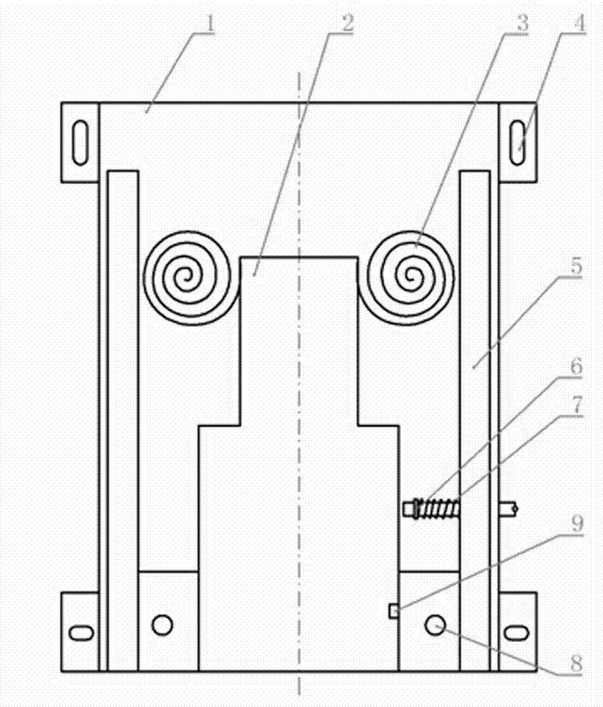 Collision buffering device of automobile seat