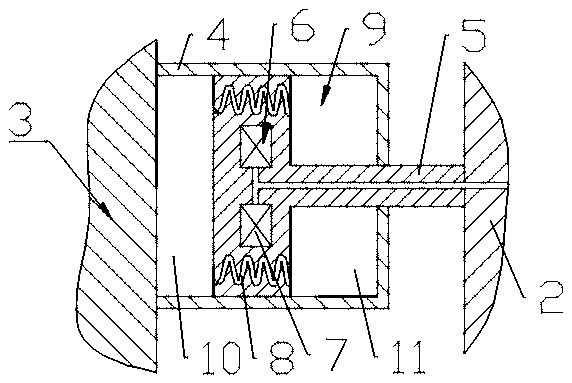 Damping device of electric vacuum pump of new energy vehicle