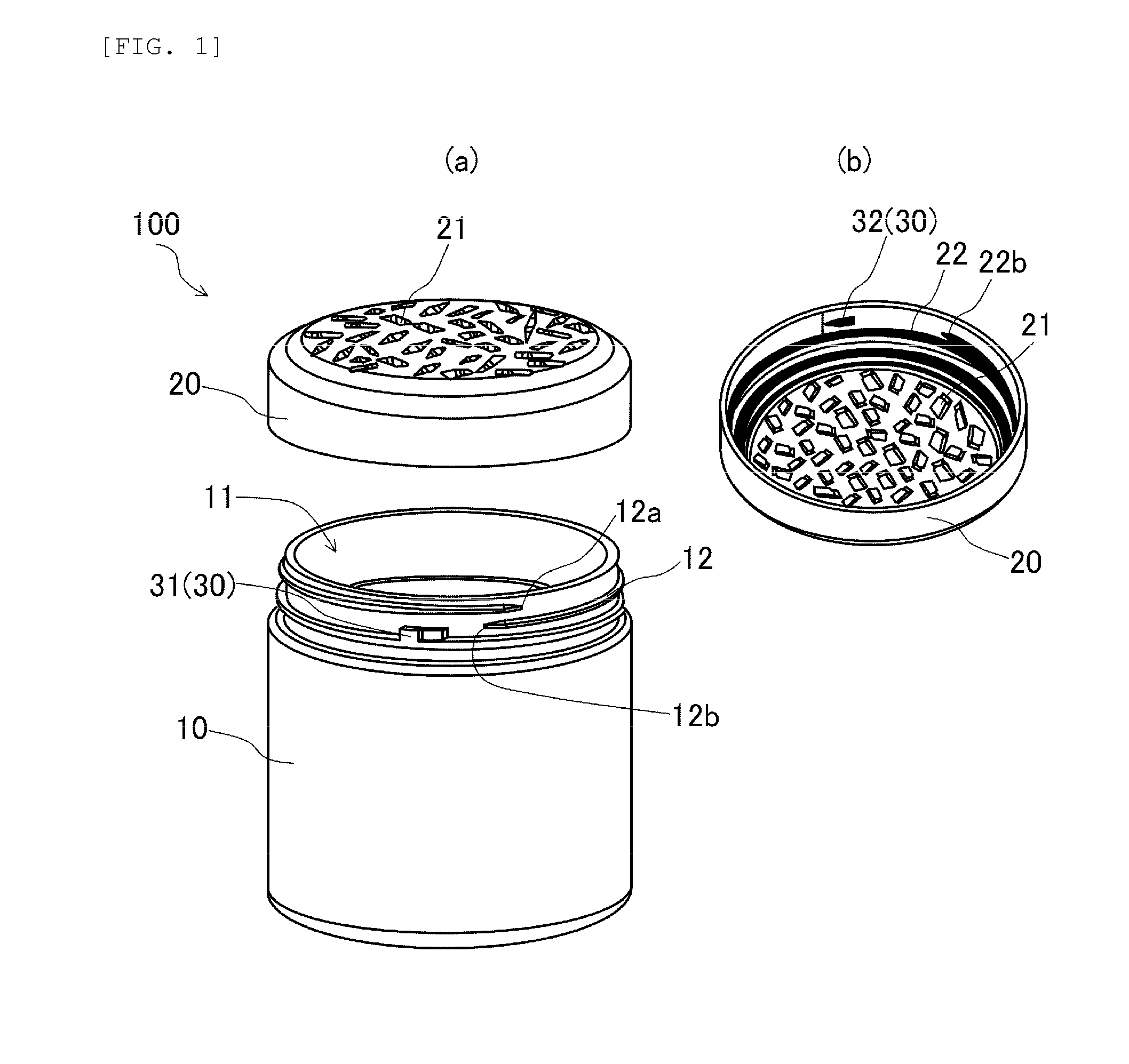 Vaporizing/discharging container, and flying insect pest repellent device using the vaporizing/discharging container