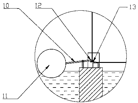 Drainage system applied to electric cable well