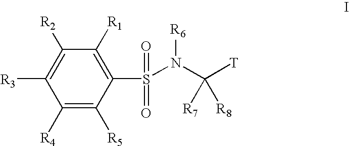 Substituted phenylsulfonamide inhibitors of beta amyloid production