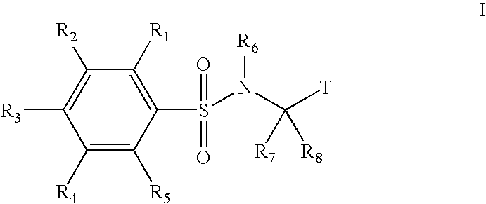 Substituted phenylsulfonamide inhibitors of beta amyloid production