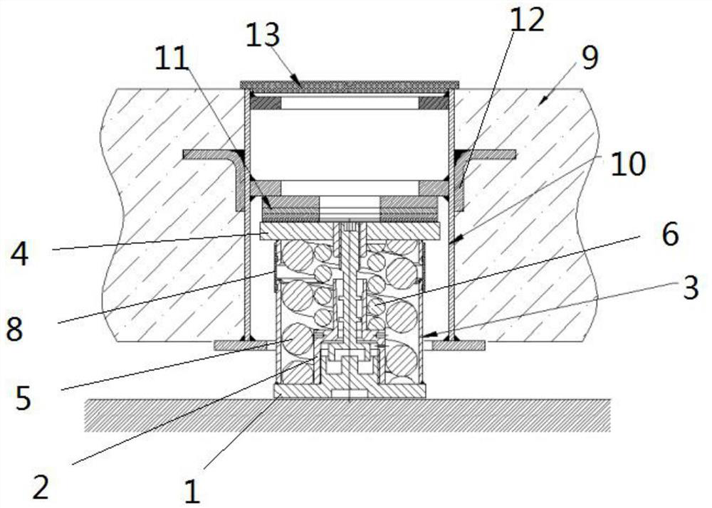 Dual-rigidity damping vibration isolator, floating slab with same and floating slab track system