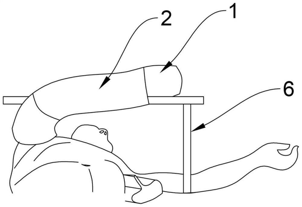 Telescopic protective upper limb restraint bag for intertrochanteric fracture surgery in orthopedics department