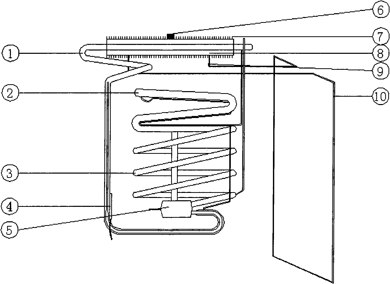 High-efficiency energy-saving absorbing type refrigerator by using heat conduction liquid heat-dissipation method