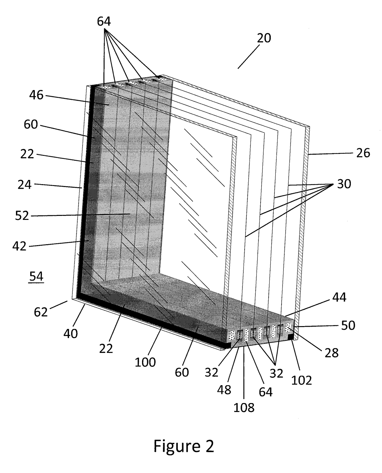 Pressure compensated glass unit