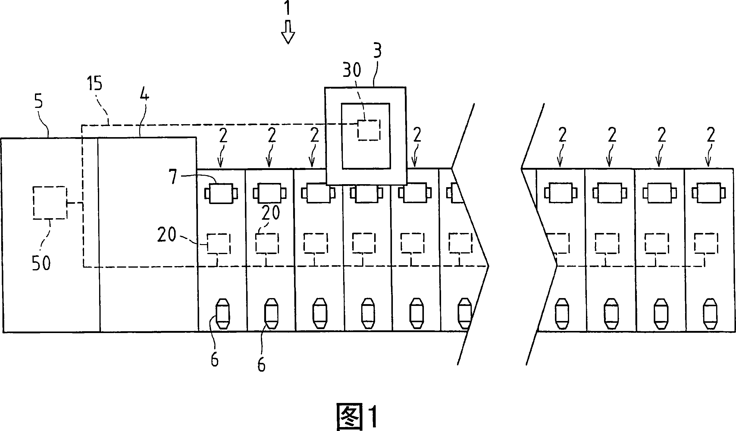 Textile machine having doffing device