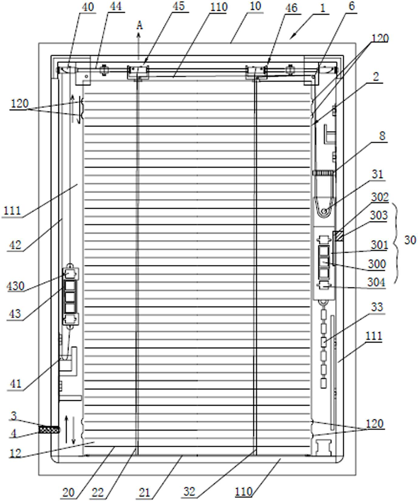 Hollow glass with built-in blinds