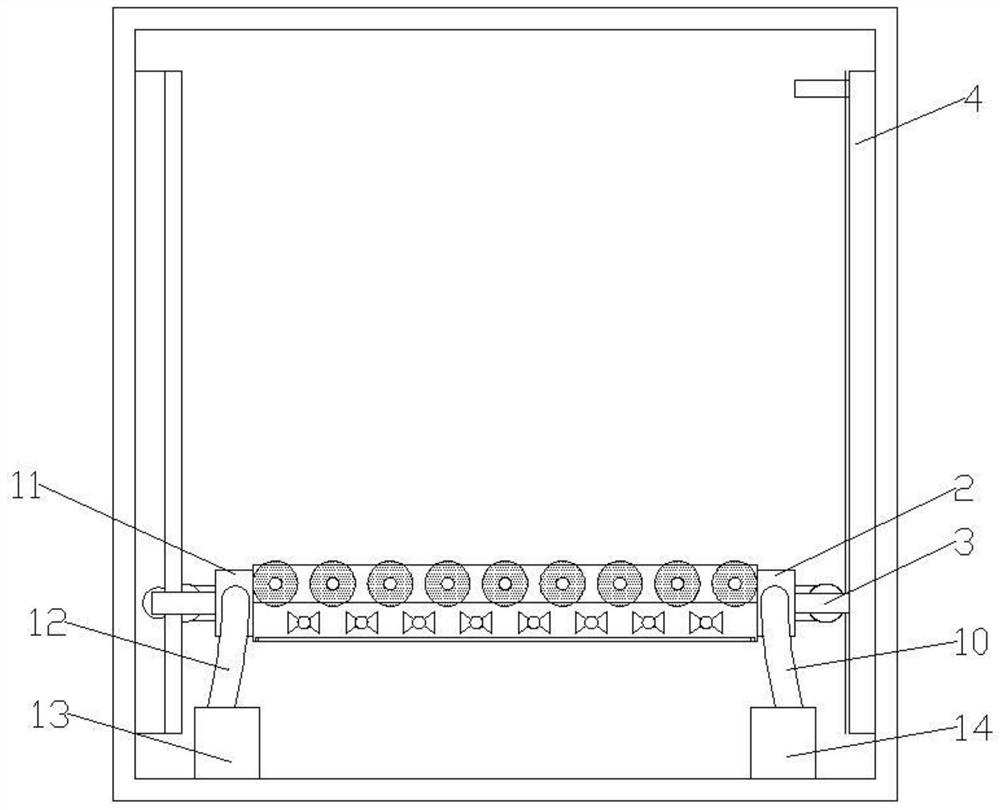 Automobile charging pile capable of periodically removing dust on inner wall