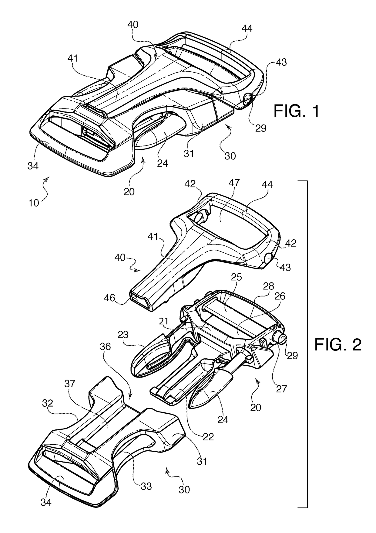 Attachment system with a connected article