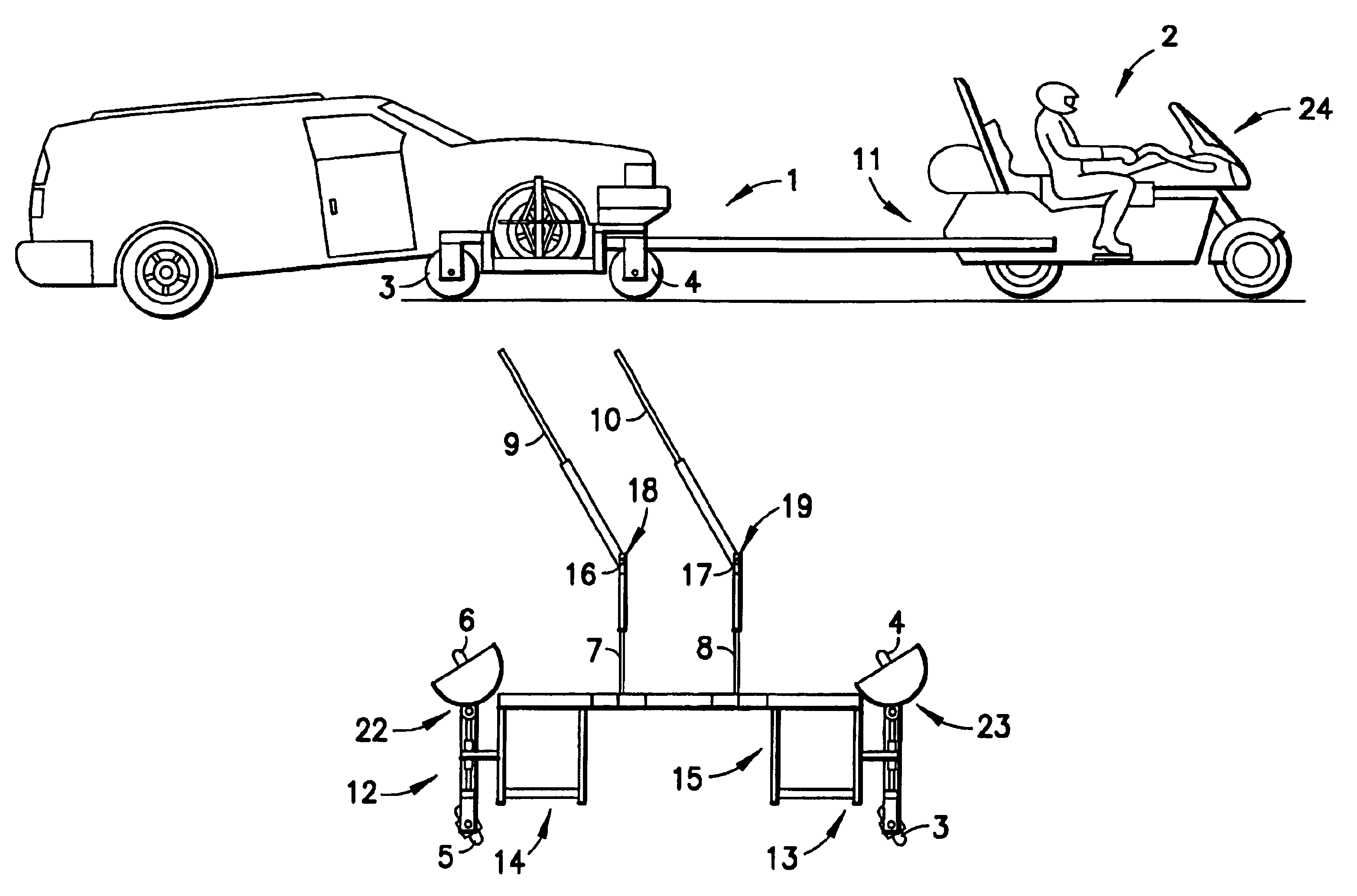 Towing carriage