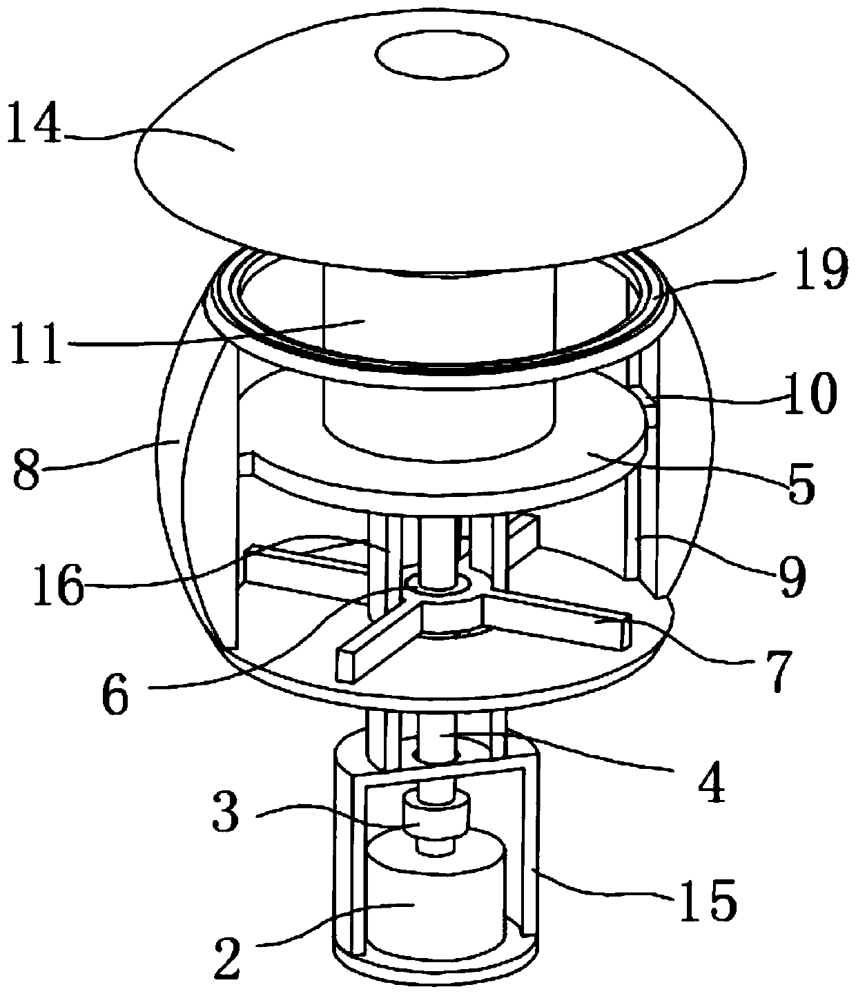 Wind power generation equipment for automatically avoiding strong wind