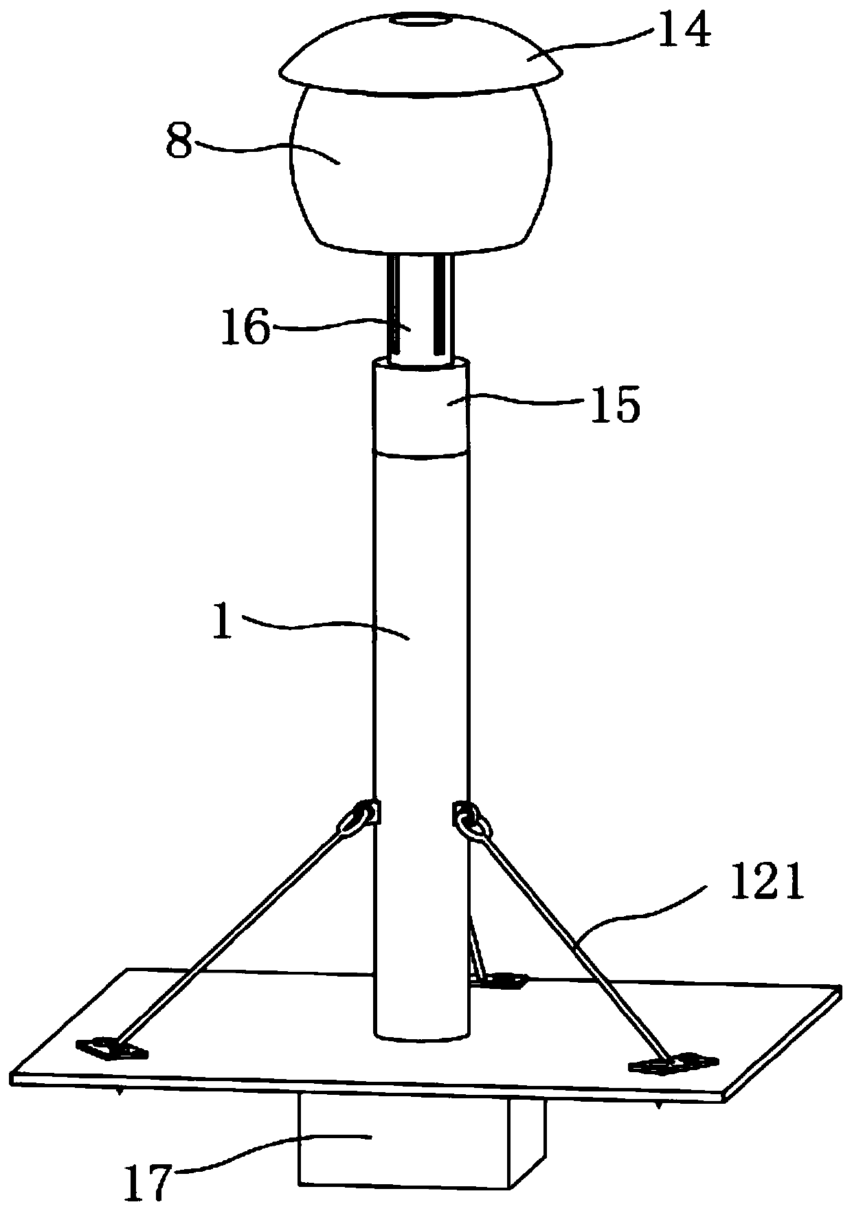 Wind power generation equipment for automatically avoiding strong wind