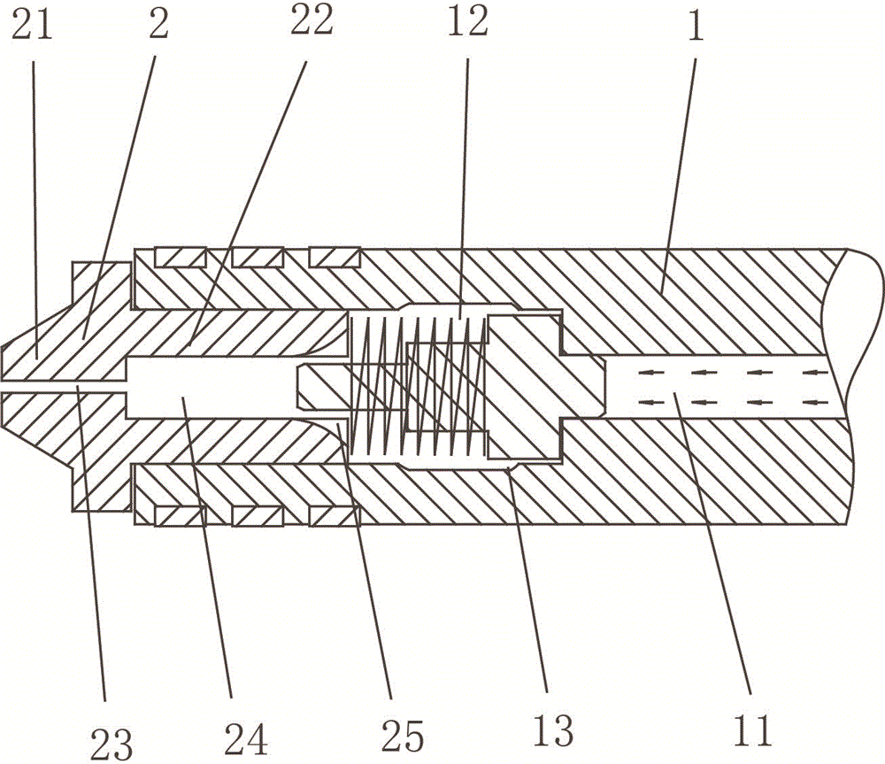 Pressure-maintaining hot runner nozzle