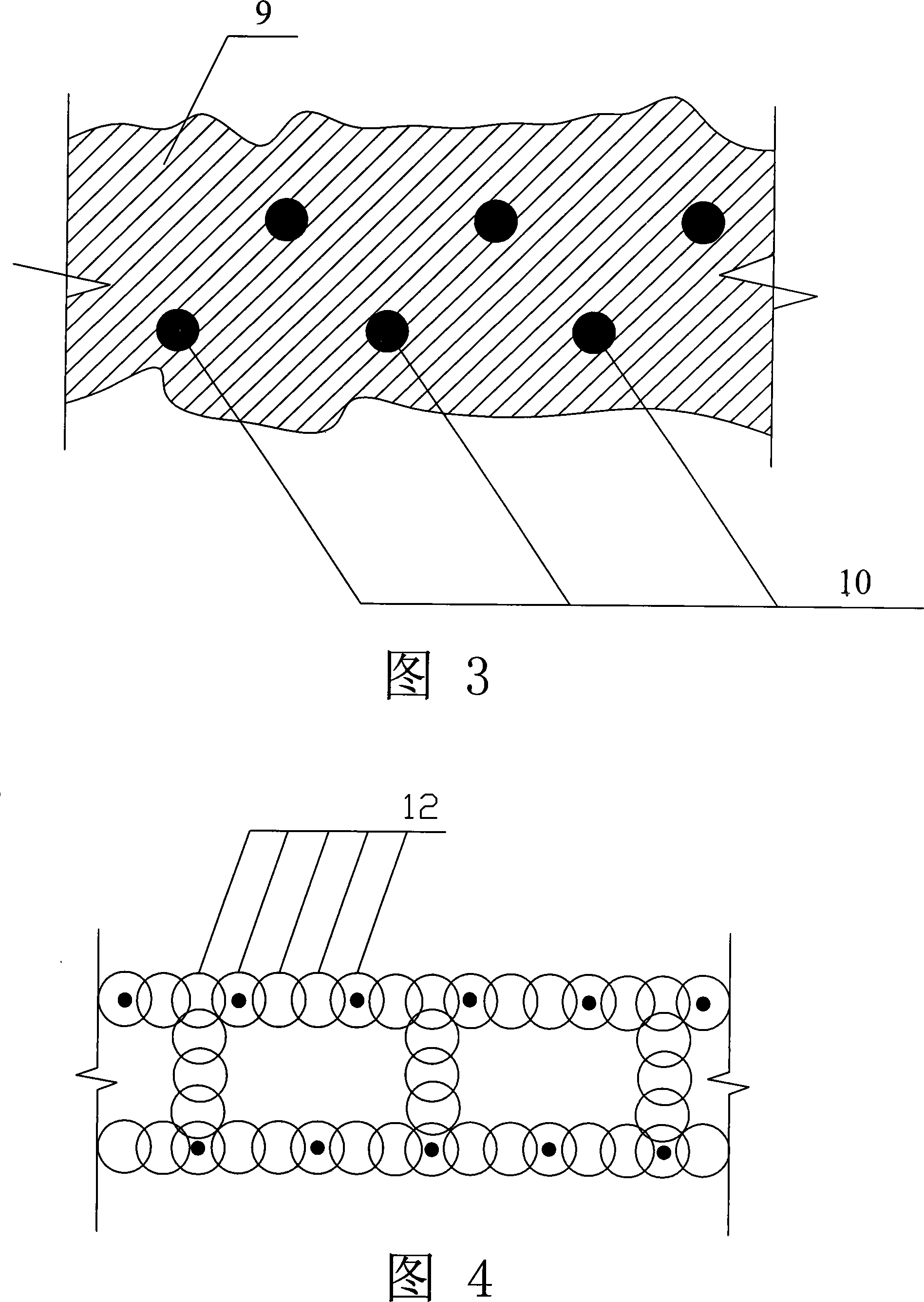 Soil cement fixed pile wall based on foundation ditch supporting and construction method thereof