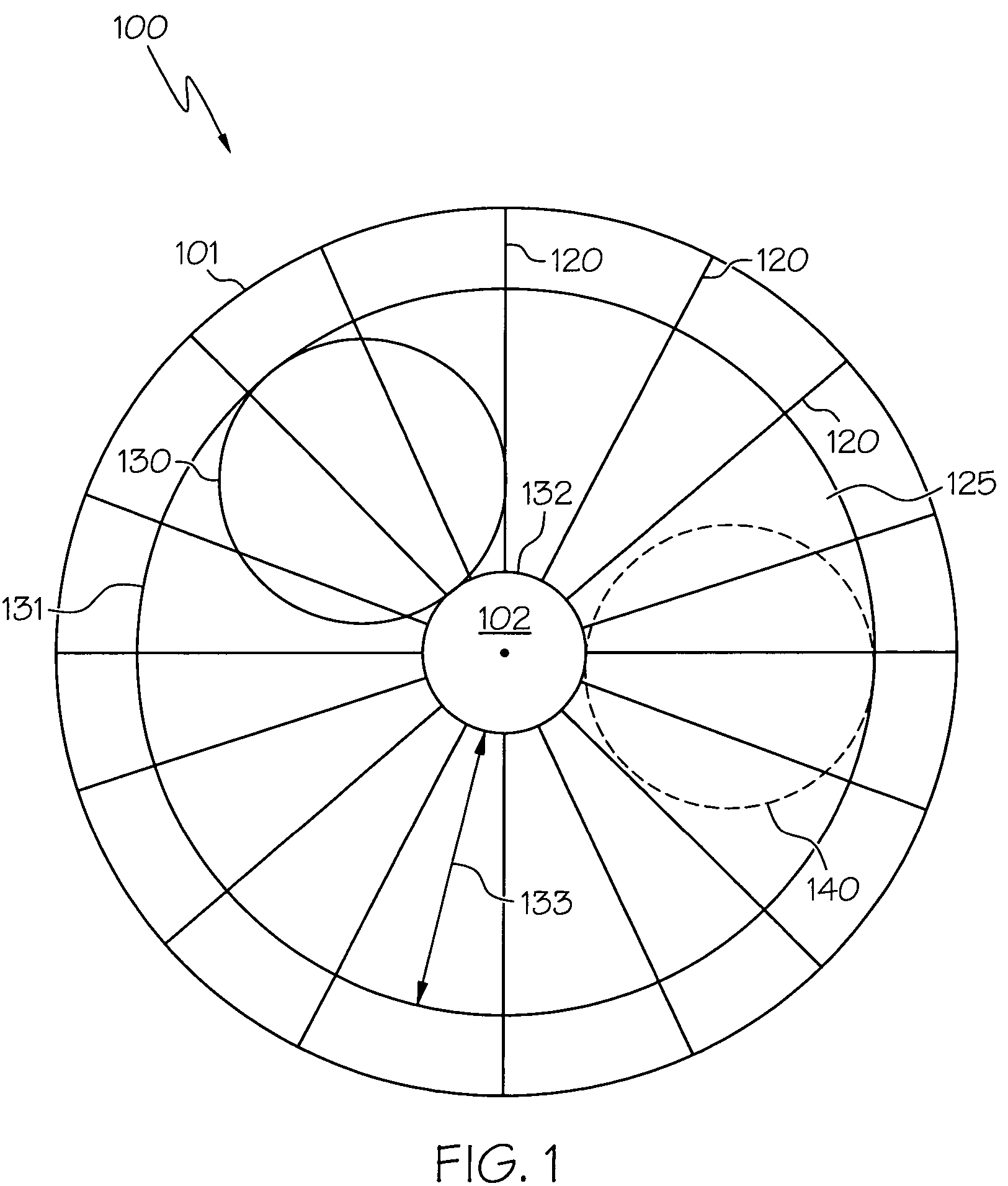 Radial-biased polishing pad