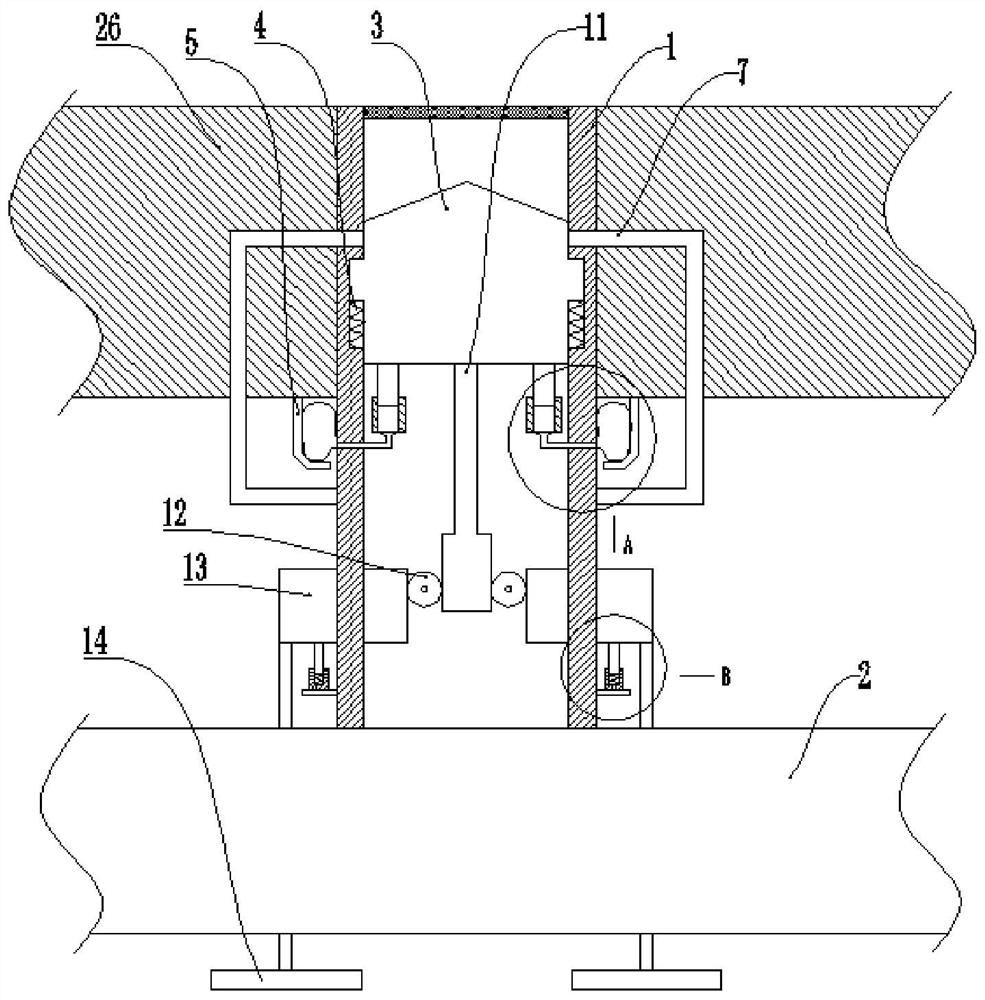 A bridge deck drainage structure