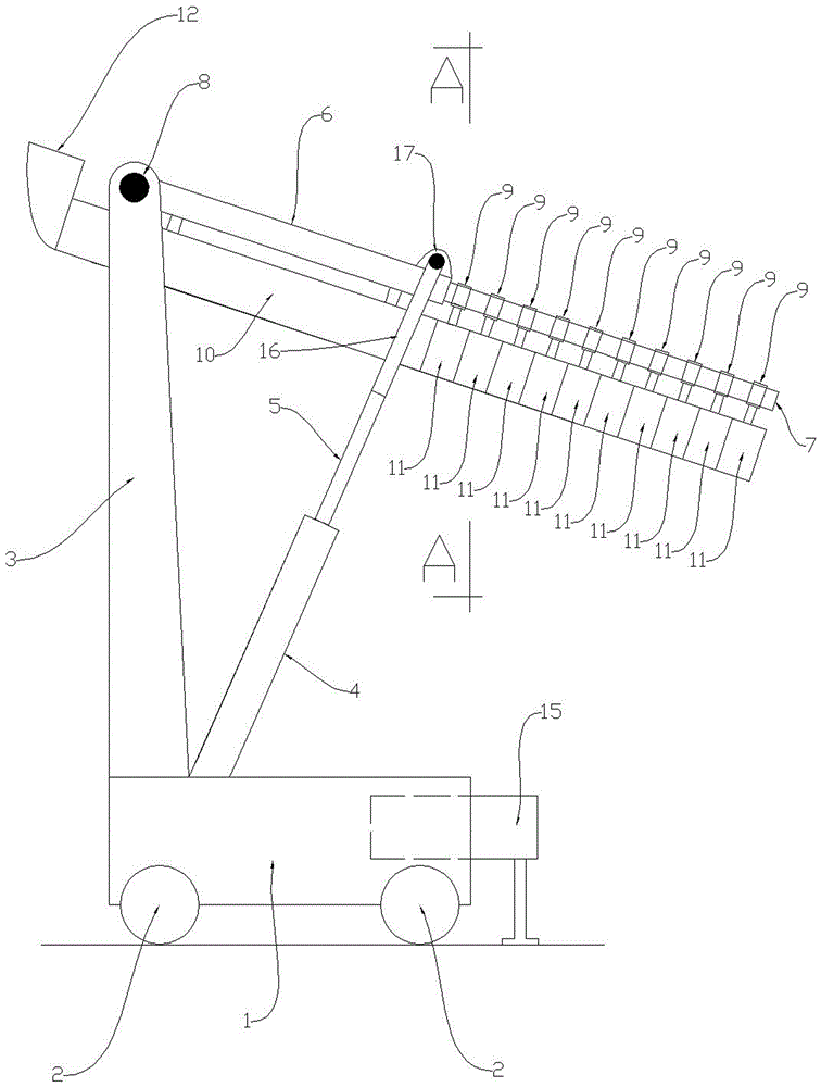 Improved type telescopic movable chute tube