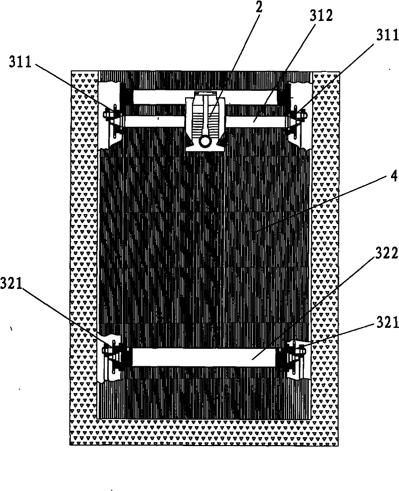 Staircase grid solid-liquid separation device