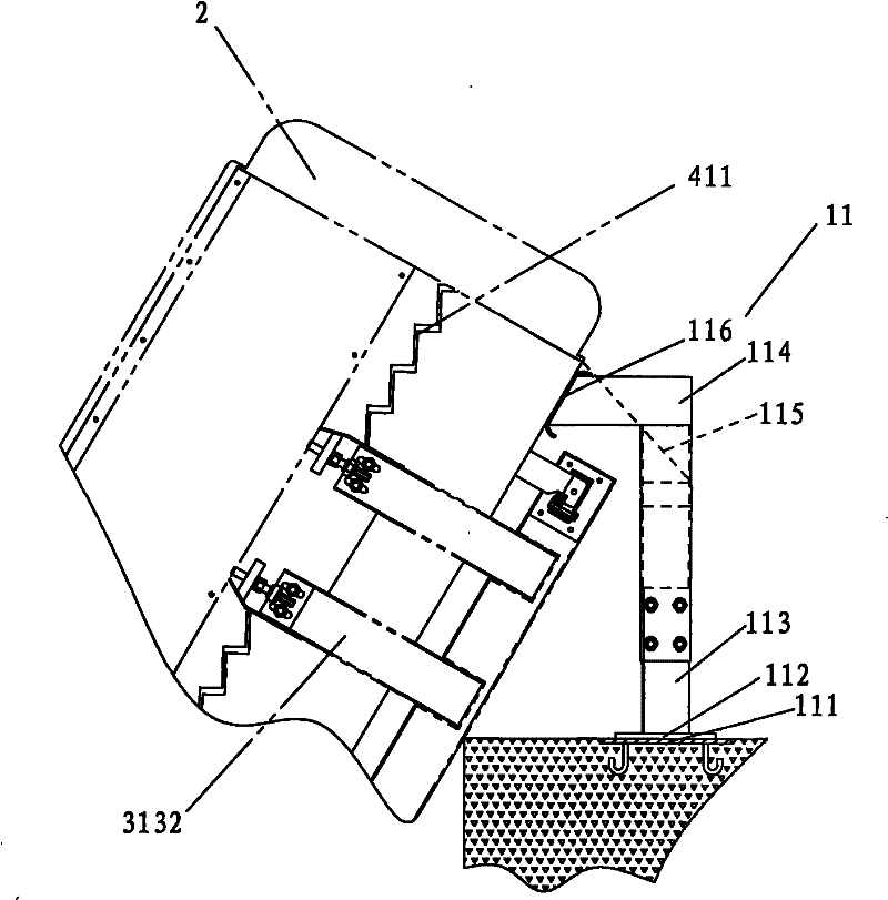 Staircase grid solid-liquid separation device