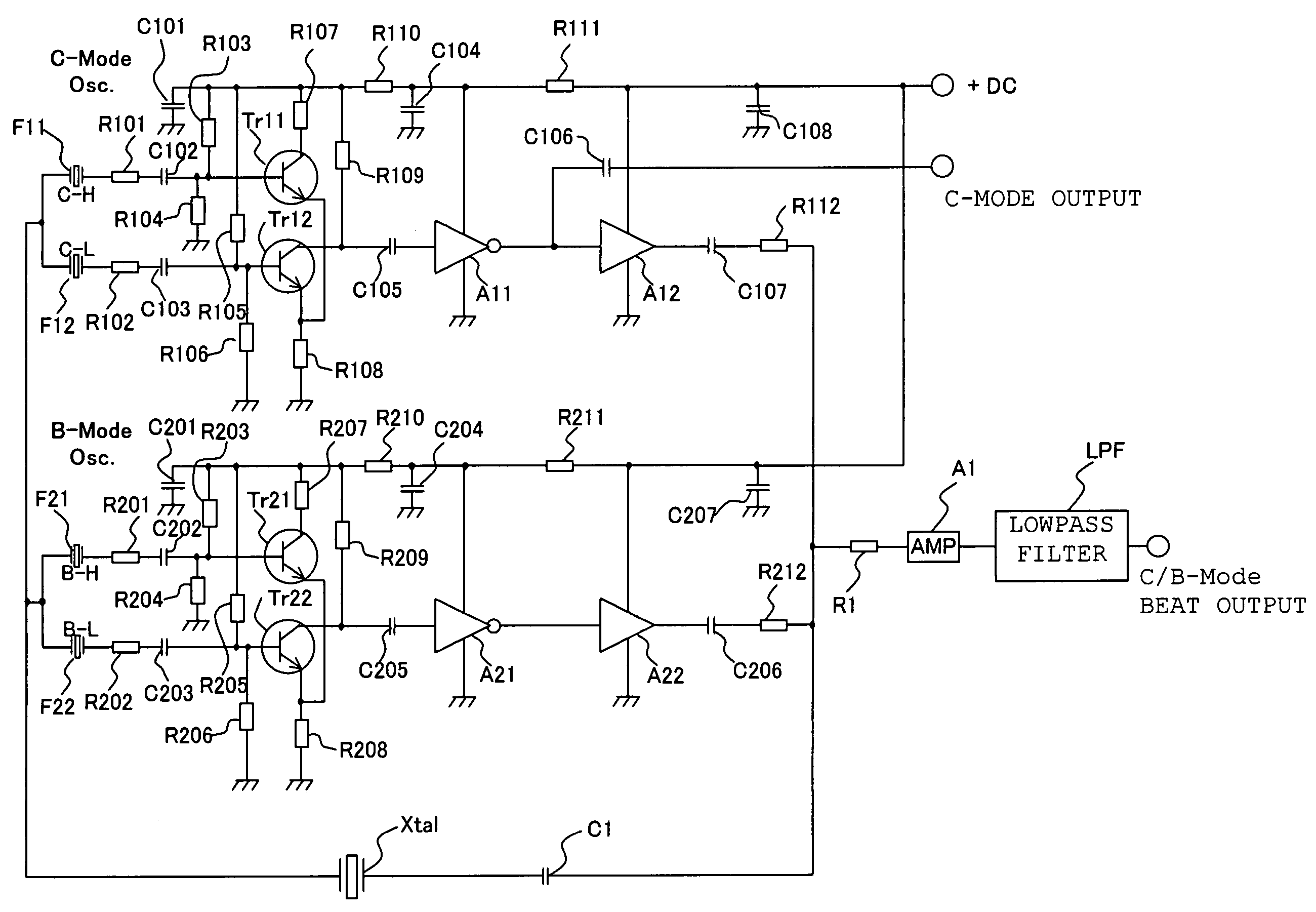 Crystal oscillator device, oscillation method and heater