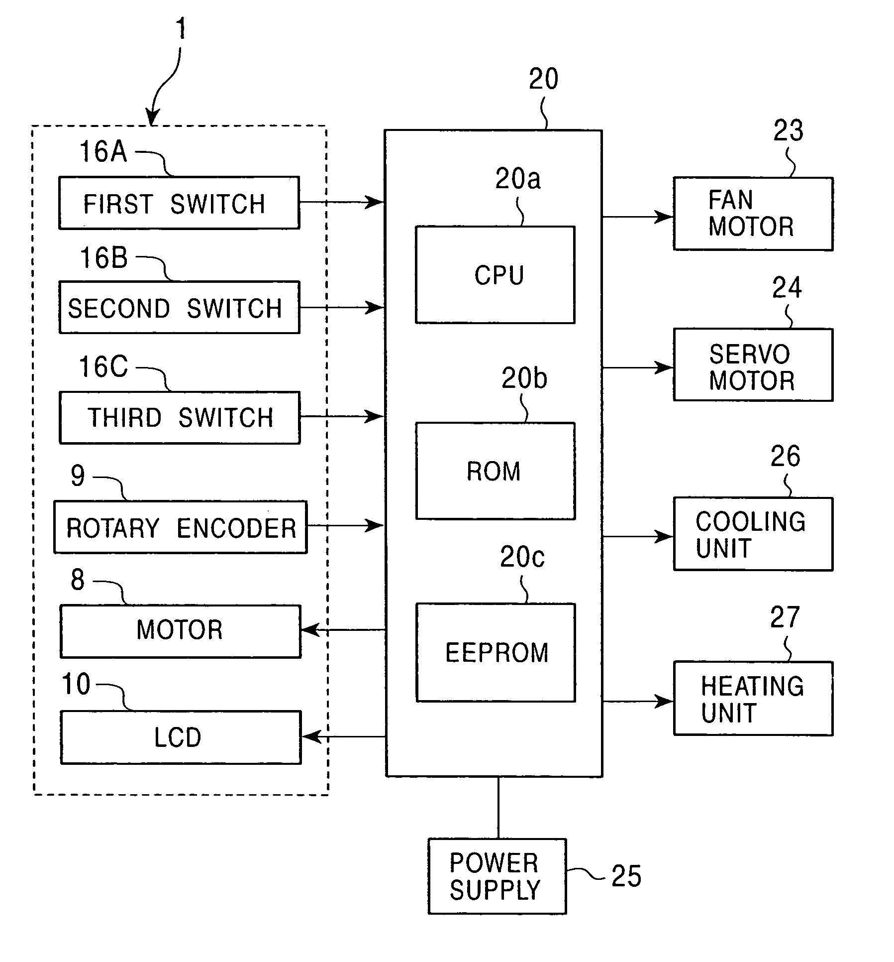 Setting device of a force feedback type