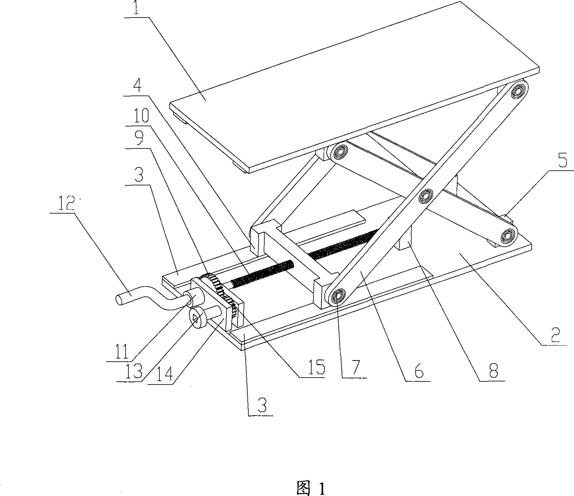 Shear type hoisting device