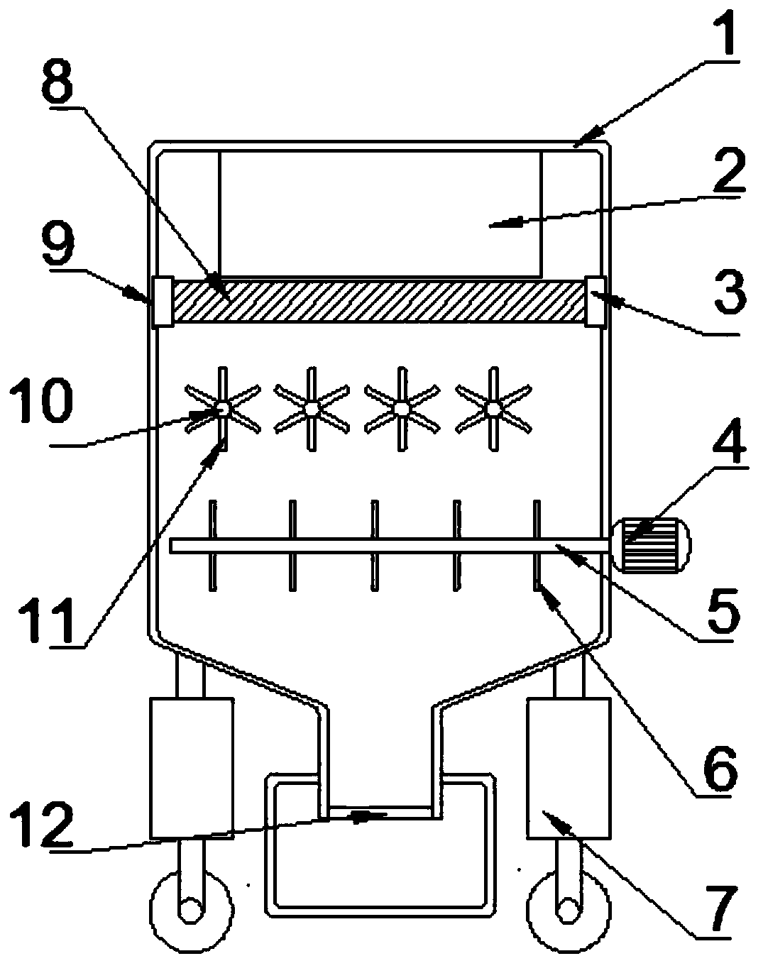 Papermaking solid waste disposal device