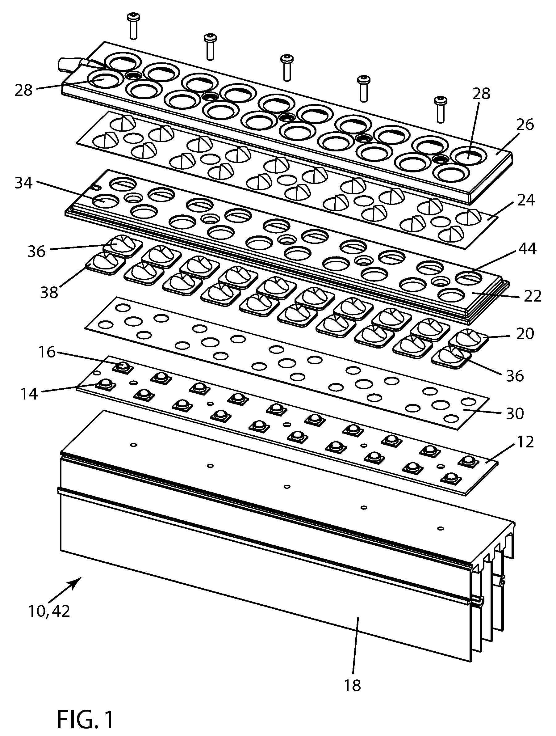 Safety accommodation arrangement in LED package/lens structure