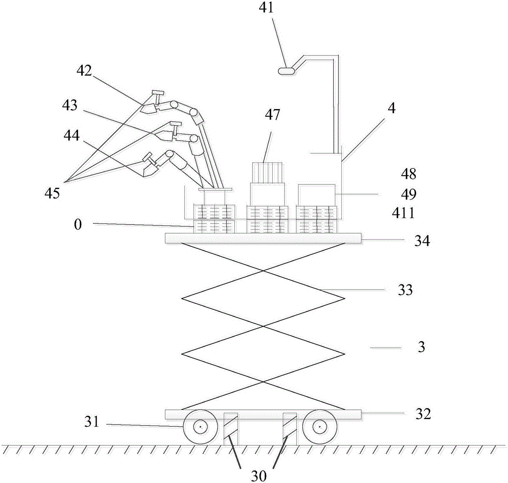 Multilevel insulation protecting system for electrifying operation robot