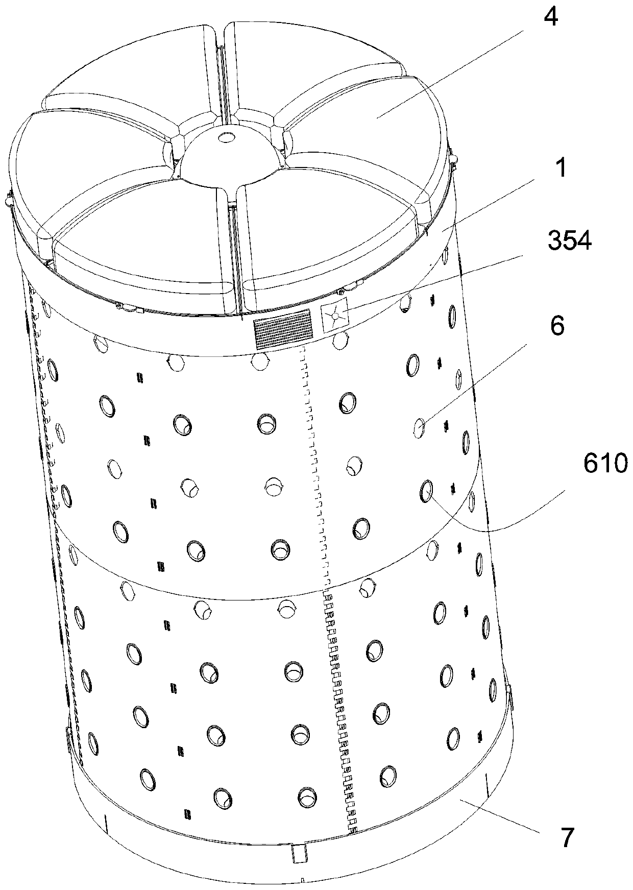 Controllable three-dimensional planting and breeding circulation machine